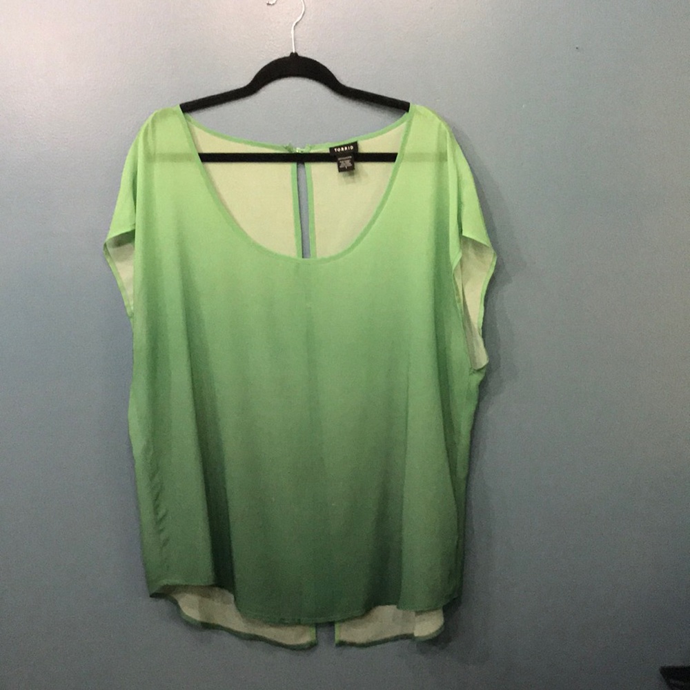 Green Ombré Blouse